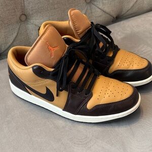 Nike Air Jordan Tan and Black Sneakers